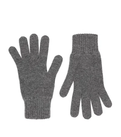 Johnstons Of Elgin Cashmere Gloves In Gray