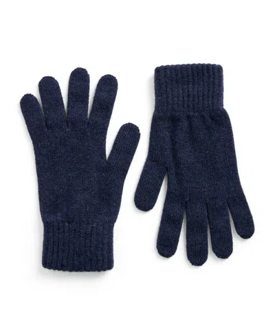 Johnstons Of Elgin Patrick Cashmere Gloves In Blue