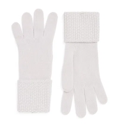 Johnstons Of Elgin Cashmere Gloves In White