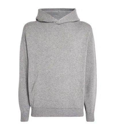 Johnstons Of Elgin Cashmere Hoodie In Gray