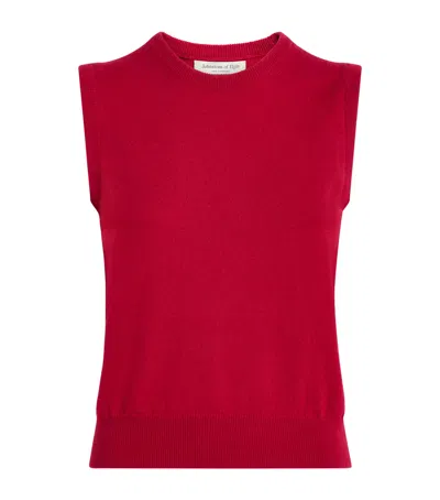 Johnstons Of Elgin Cashmere Iris Tank Top In Animal Print