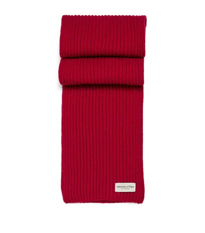 Johnstons Of Elgin Cashmere Lovat Scarf In Red