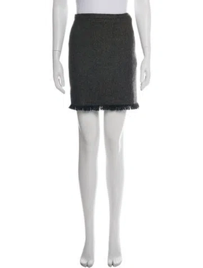 Pre-owned Johnstons Of Elgin Cashmere Mini Skirt In Multi