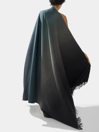 Johnstons Of Elgin Cashmere Ombré Blanket (75in/1.9m) In Black