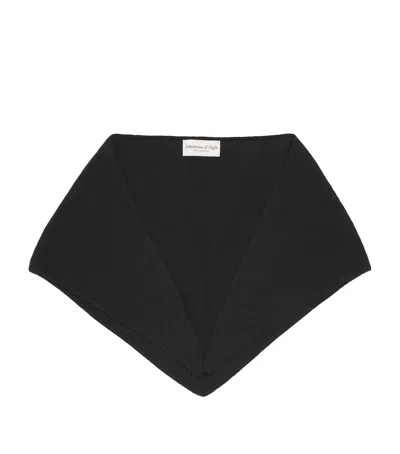 Johnstons Of Elgin Cashmere Reel Bandana In Black