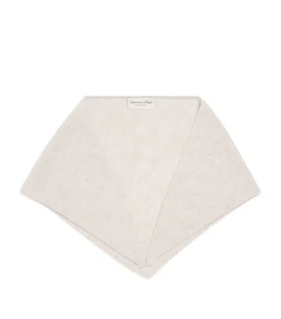 Johnstons Of Elgin Cashmere Reel Bandana In White