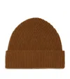 Johnstons Of Elgin Cashmere Rib-knit Beanie In Brown