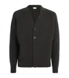 Johnstons Of Elgin Cashmere Ribbed Cardigan In Black