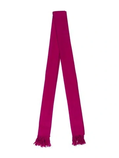 Pre-owned Johnstons Of Elgin Cashmere Scarf W/ Tags In Purple