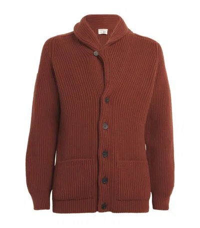 Johnstons Of Elgin Cashmere Shawl-collar Donegal Cardigan In Multi