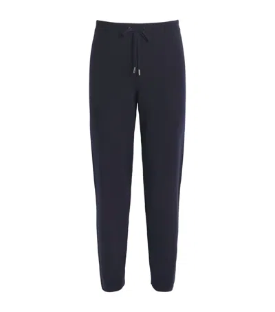 Johnstons Of Elgin Cashmere Sweatpants In Blue