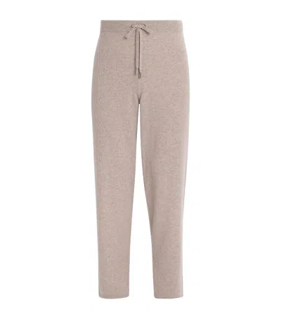 Johnstons Of Elgin Cashmere Sweatpants In Brown