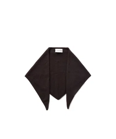 Johnstons Of Elgin Cashmere Triangle Scarf In Brown