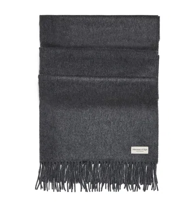 Johnstons Of Elgin Cashmere Wide Scarf In Grey