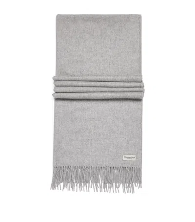 Johnstons Of Elgin Cashmere Wide Scarf In Silver