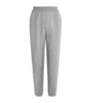 Johnstons Of Elgin Cashmere-wool Relaxed Sweatpants In Gray