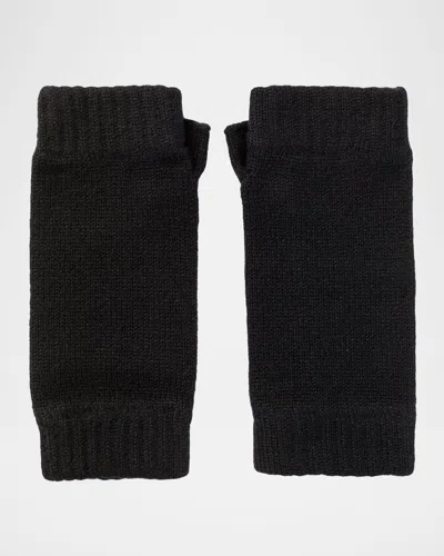 Johnstons Of Elgin Cashmere Wrist Warmers In Black