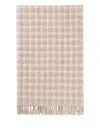 Johnstons Of Elgin Checked Blanket In Pink