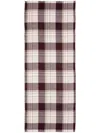 Johnstons Of Elgin Checked Scarf In Brown