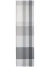 Johnstons Of Elgin Checked Scarf In Grey