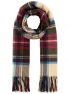 Johnstons Of Elgin Tartan Stole-tu Nd  Male In Red
