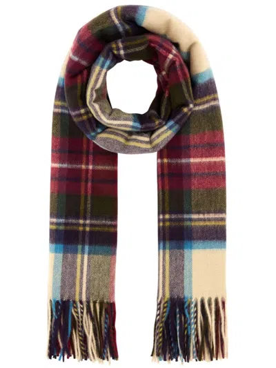 JOHNSTONS OF ELGIN CHECKED SCARF