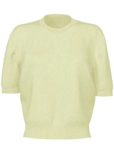 Johnstons Of Elgin Crew-neck Knitted Top In 绿色