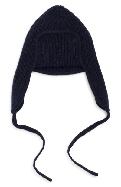 Johnstons Of Elgin Dewar Deer Stalker Cashmere Beanie In Blue