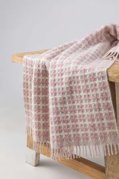 Johnstons Of Elgin Donegal Cashmere Baby Blanket In Pink