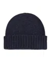 Johnstons Of Elgin Donegal Cashmere Beanie In Blue