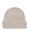Johnstons Of Elgin Donegal Cashmere Beanie In Gray