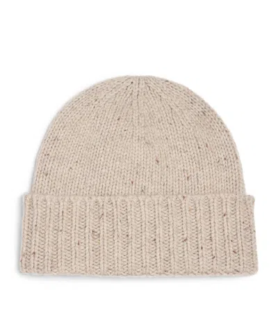Johnstons Of Elgin Donegal Cashmere Beanie In Neutral