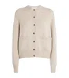 Johnstons Of Elgin Donegal Cashmere Cardigan In Neutral