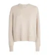 Johnstons Of Elgin Donegal Cashmere Relaxed Sweater In Gold