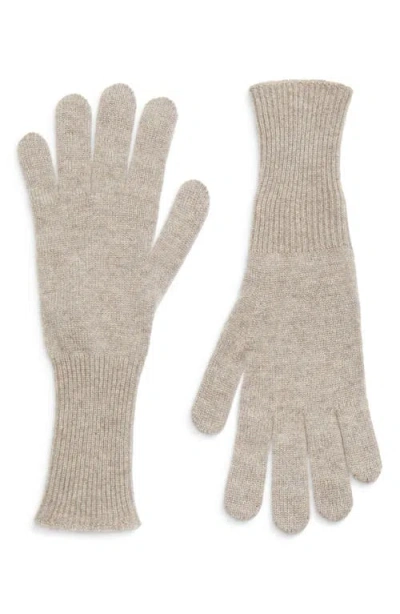 Johnstons Of Elgin Doris Cashmere Blend Gloves In Pebble