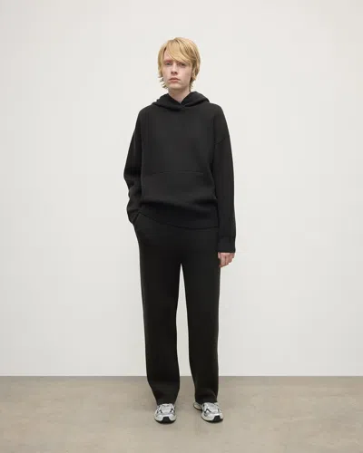 Johnstons Of Elgin Double-face Black Joggers