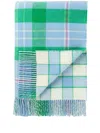 Johnstons Of Elgin Double-face Lambswool Throw In Green