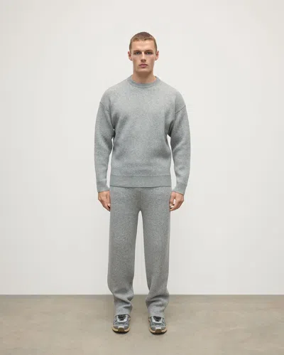 Johnstons Of Elgin Double Face Light Grey Sweatshirt In Gray
