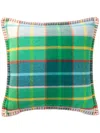 Johnstons Of Elgin Double-face Wool Cushion In Green