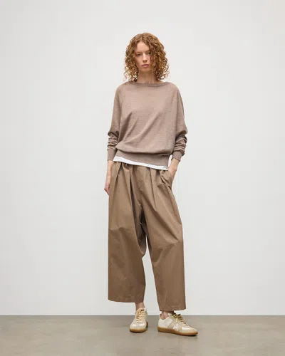 Johnstons Of Elgin Finola Light Brown Superfine Cashmere Jumper