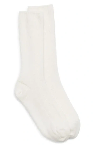 Johnstons Of Elgin Forbes Travel Sock In White