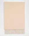Johnstons Of Elgin Fringe Cashmere Scarf In Blonde