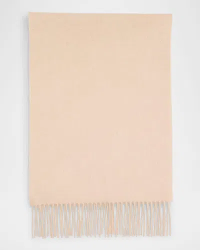 Johnstons Of Elgin Fringe Cashmere Scarf In Blonde