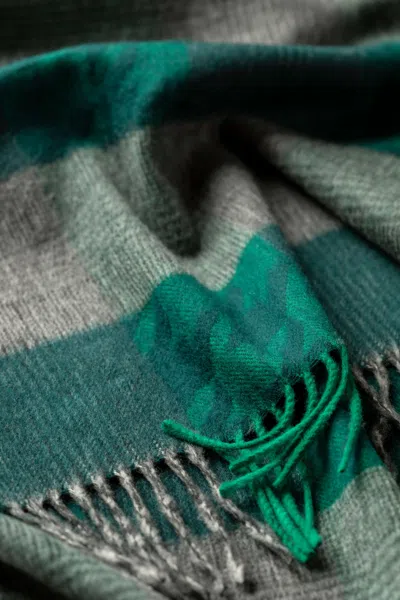 Johnstons Of Elgin Green Highgrove Heritage Scarf