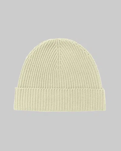 Johnstons Of Elgin Lovat Ribbed Cashmere Beanie In Green