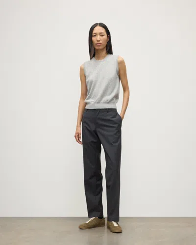 Johnstons Of Elgin Iris Pale Grey Classic Cashmere Tank In Gray