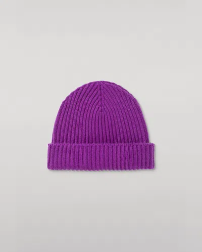 Johnstons Of Elgin Lovat Purple Cashmere Hat In Transparent