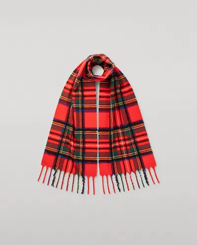 Johnstons Of Elgin Mach Royal Stewart Tartan Scarf In Multi