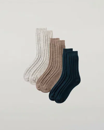 Johnstons Of Elgin Men's Cashmere Lounge Socks Gift Set In Multi