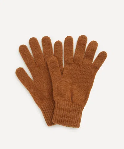 Johnstons Of Elgin Mens Cashmere Gloves In Brown